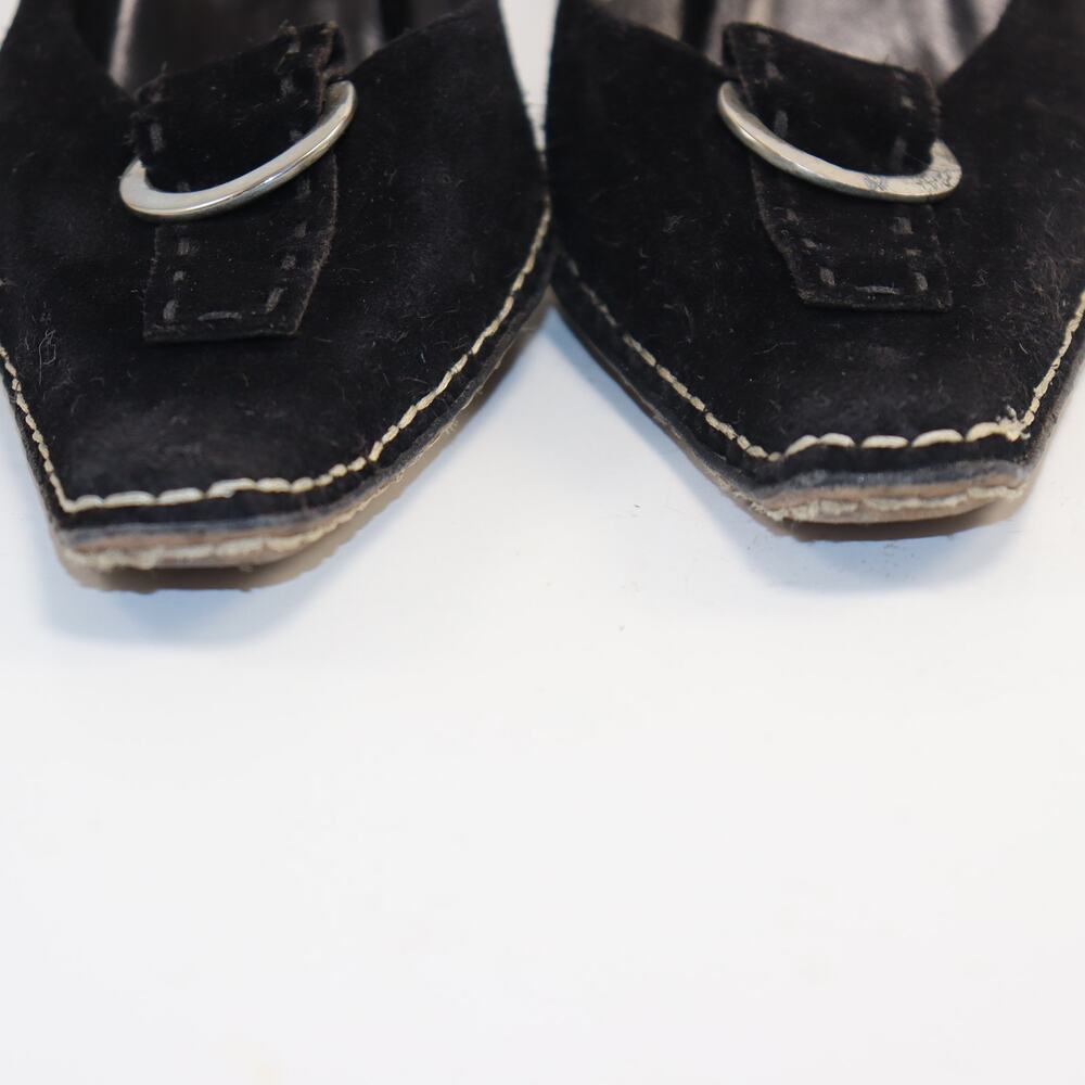Vero Ve Italian suede low heel mules in size 8.5N - Picture 4 of 7